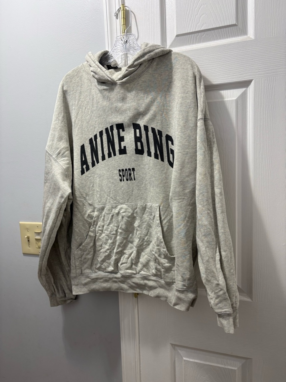 Anine Bing Sport Harvey Sweatshirt Size Large FLAWED